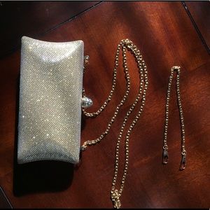 Gold Purse W/ Convertible Straps